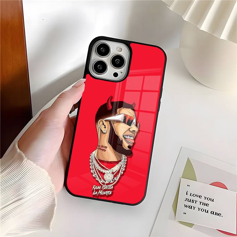 Rapper Anuel AA Phone Case PC+TPU For Apple Iphone 14 Pro 13 11 12 Mini 6 8 7 Plus X Xs XR Max Luxury Design Back Cover