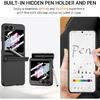 NINKI for Samsung Galaxy Z Flip 6 Case with S Pen Holder and S Pen, Galaxy Flip 6 Case Magnetic Hinge Protection Screen Protector Phone Case for