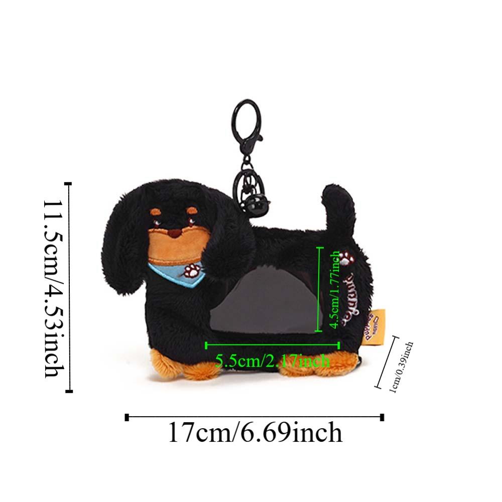 Dustproof Dachshunds Card Cover PP Cotton Plush Photo Protective Case  Outdoor