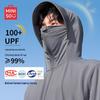 Men's Summer Ice Silk UPF100+ Sun Protection Fishing Hoodie