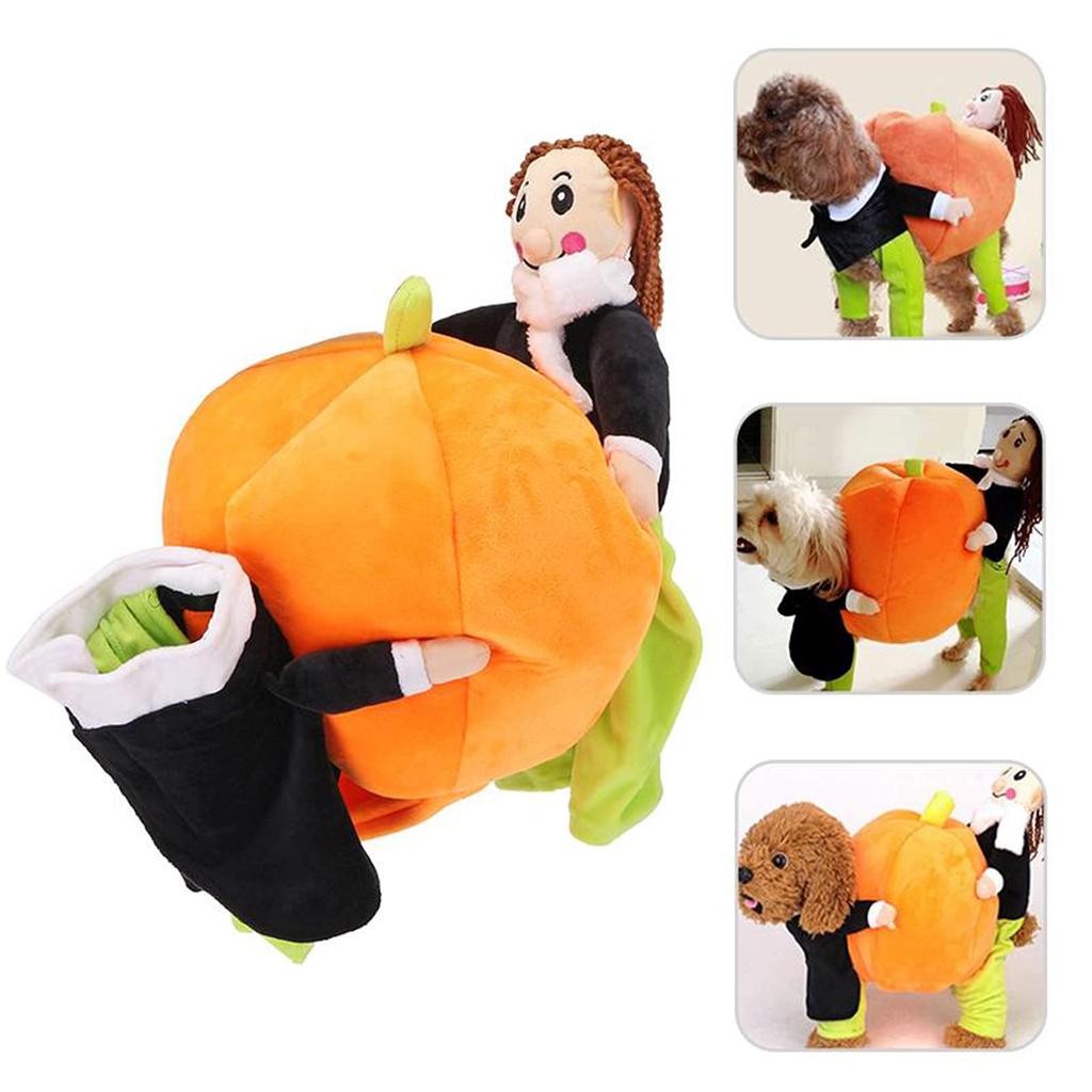 Halloween Pumpkin Dog Costume, Funny Pet Costume, Dog And Cat Costume, Halloween Party Decoration Set, Holiday Costumes