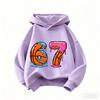 Hanorac cu imprimeu Desen Animat Fete Băiat 67 Șase Șapte Îmbrăcăminte Rouba a BrainRot Hanorac Brainrot Modă Copii Topuri