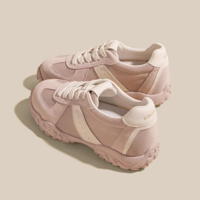 7 innenliegende Höhenerhöhung Damen neue Sommer Mesh atmungsaktiv runde Zehenpartie kleine Sport- und Freizeitschuhe