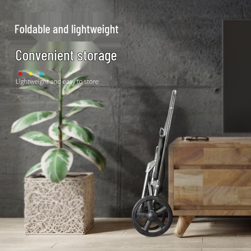Leichter, faltbarer Einkaufswagen mit Griff