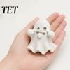 Unique Holiday Gifts Halloween Ghost Figurine, 3D Printed Cute Face Statue, Spooky Funny Gift Tabletop Ornament for Shelf, Desk, Home Party Decor PLA