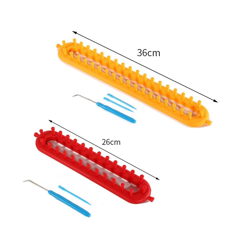 Rectangle DIY Knitting Loom Scarf Sweater Hat Shawl Stitching Knit Handmade Weaving Lazy Braiding Tool Crochet Loom Set Kit