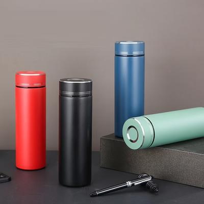 500ML Thermos Cup Stainless Steel Divided Thermos Bottle Outdoor Vacuum Insulated Cup for Outdoor Fishing Gift Water Cup