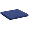 Seat Cushion Set 4 Pcs Police Blue 40 X 40 X 3 Cm Velvet