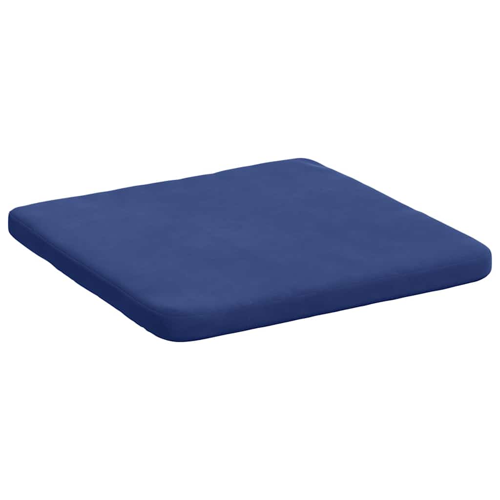 Seat Cushion Set 4 Pcs Police Blue 40 X 40 X 3 Cm Velvet