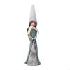 62KD Girl Statue with Plush Long Hat Outdoor Garden Sculpture Home Bedroom Decors Praying Girl Resins Figurine Religious Gift