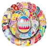 Easter Egg Stickers: 50 Waterproof Sheets, Colorful Cartoon Graffiti for Festive Decoration