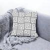 Clean Minimal White Geometry Cushion Cover Premium Comfort Reversible Pillow Cove Two In One Design for Any Room  Car Interior
