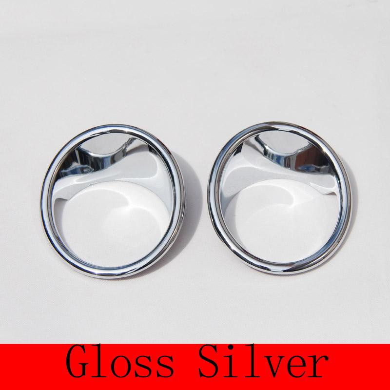 2 Pcs For BMW X5 F15 2014-2018 ABS Chrome/Carbon fiber/Black Car Front Fog Lamp Decoration Cover Trim Car Accessories