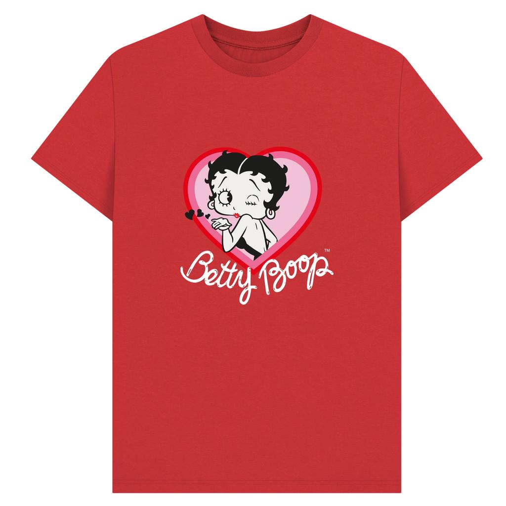 Betty Boop Unisex Adult Blow A Kiss T-Shirt
