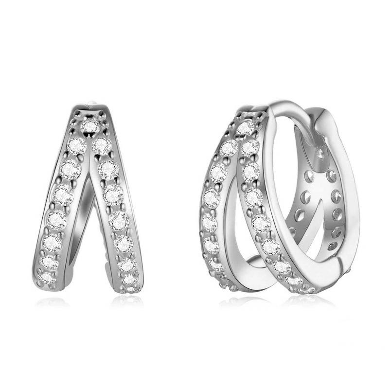 Electroplated Geometric Earrings, Fashionable Modern Women'S Temperament Earrings, High-End Professional Women'S Earrings