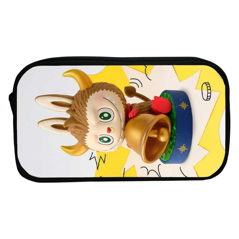 Sött tecknad kanin pennskrin för barn Hållbart polyester-pennfodral