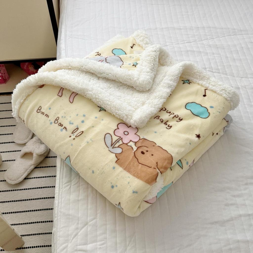 Milk Velvet Multifunctional Blanket: Perfect for Office, Nap, Sofa, Dorm, or Car Use.