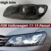 Compatible Rear Headlight Housing for 2011-2015 Volkswagen Passat High/Low Trim