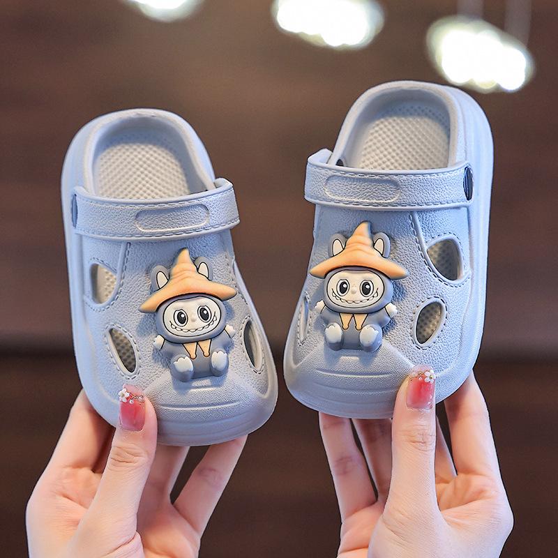 Slip-on Shoes for Boys and Girls - Anti-slip Indoor Sandals 18-19 серый