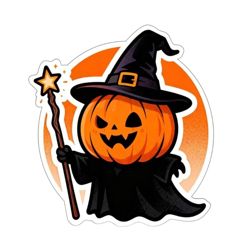 Creative Pumpkin Vehicle Stickers Weatherproof Adhesive Decals For Cars Trucks Halloween Theme Party Decoration