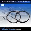 Motoforti 2Pcs 3m 4m 5m 6m 7m Boat Throttle Shift Control Cable Marine Outboard Remote Cable for Mercury MerCruiser