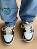 AJ1 Reverse Swoosh Low-top Sneakers - Co-branded Unisex Retro Basketball Shoes