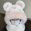 Ear Protection Bow Ear Protection Hat Thickened Lei Feng Cap Balaclava Hat  Female/Girls