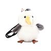 Cute Simulated Bird Plush Keychain, Small Parrot Stuffed Animal Pendant, Soft Sparrow Toy for Bag Backpack Purse, Cartoon Key Ring Charm Gift