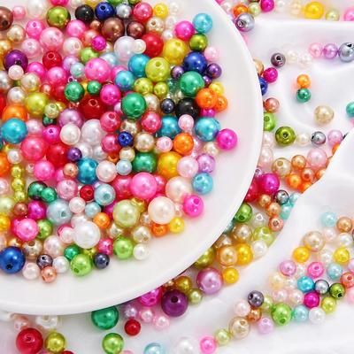 500G ABS Pearl Bead 4-10mm For Beading Jewelry Diy Craft Crochet Beading Knittin