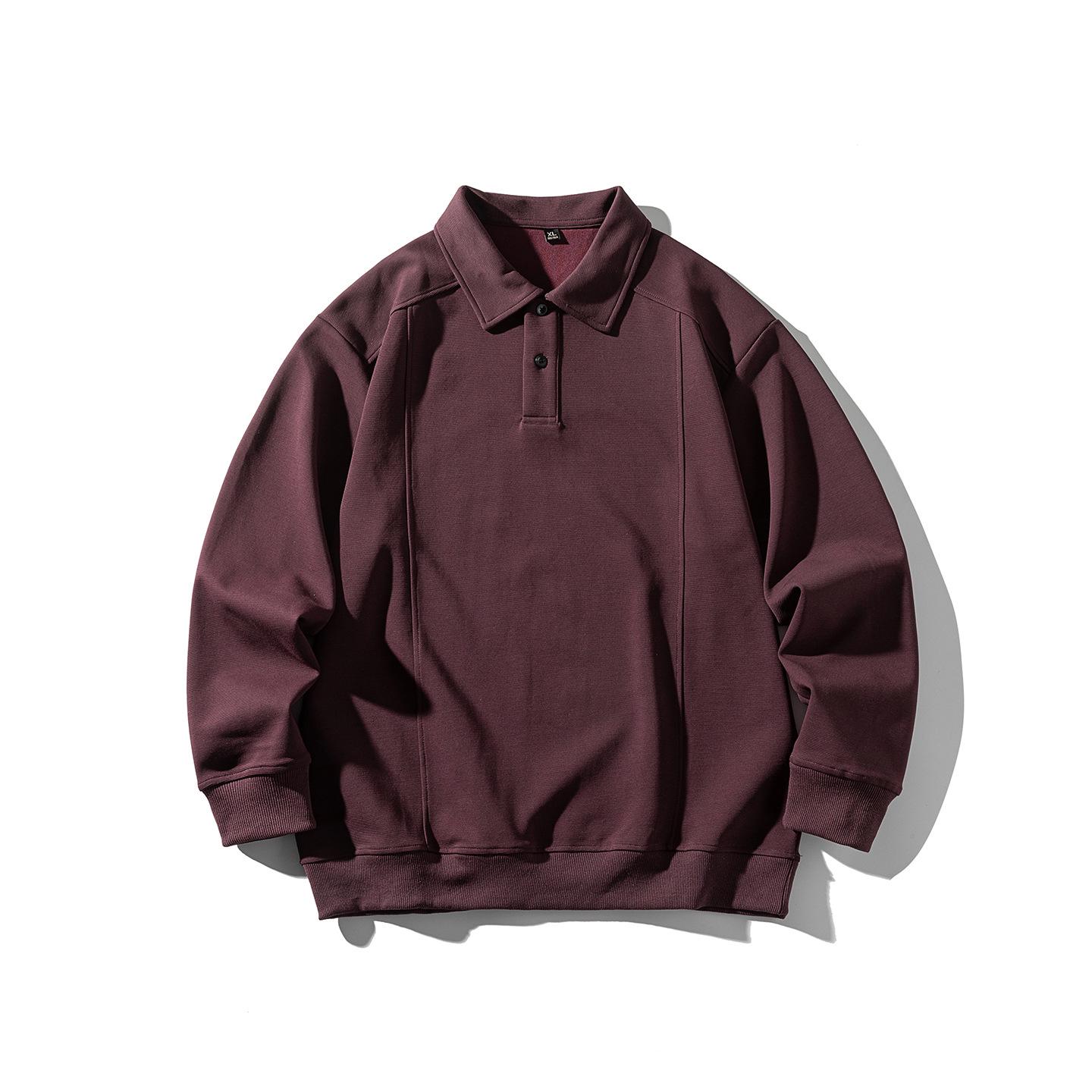 Men s Japanese Retro Patchwork Lapel Hoodie - Casual Loose Long Sleeve Autumn/Winter Top 4XL (Recommended 100-110 kg)