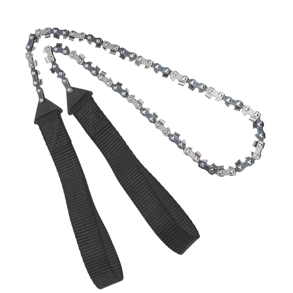 Outdoor Mini Portable Hand Chain Saw Survival 33t Logging Camping Pocket Saw Toolblack