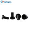 M3M4 Semi-Round Head Countersunk Cross Adhesive Nail Pan Head Black Nylon Screw