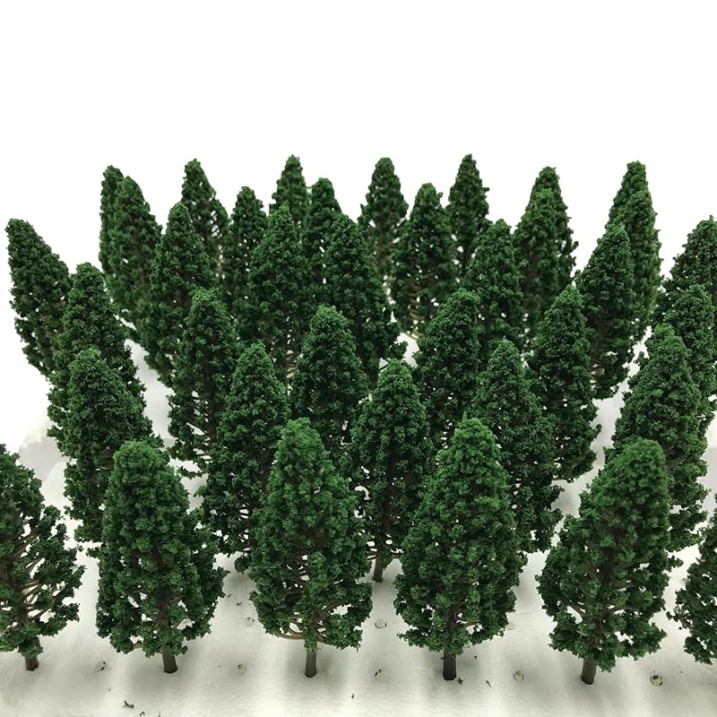 

[DauStage] green cherry blossoms bamboo palm tree willow pine forest model N gauge diorama railway architecture for tree miniature (25.Cedar 9.5cm 12