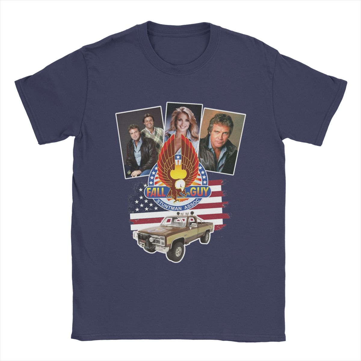 

Fall Guy Men T Shirts Funny Tees Short Sleeve Crewneck T-Shirts 100% Cotton 4XL 5XL Clothing 4XL