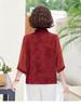 Mom's New Summer Chiffon Blouse: Chinese-Style Two-Piece Set for Middle-Aged & Elderly Women