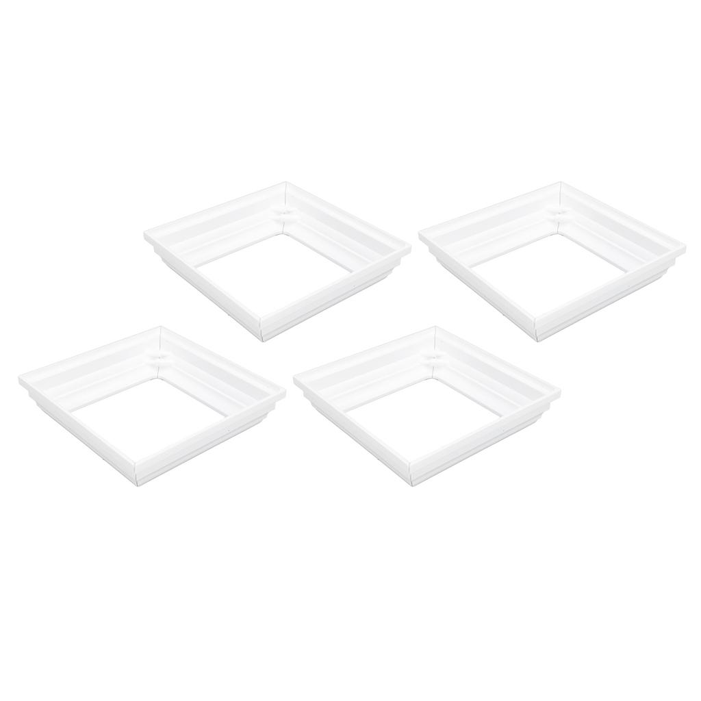 4PCS Split Type Vinyl Post Skirt Deck Column Base Cover 4x4 Inch Post Sleeve Decorative Trim for