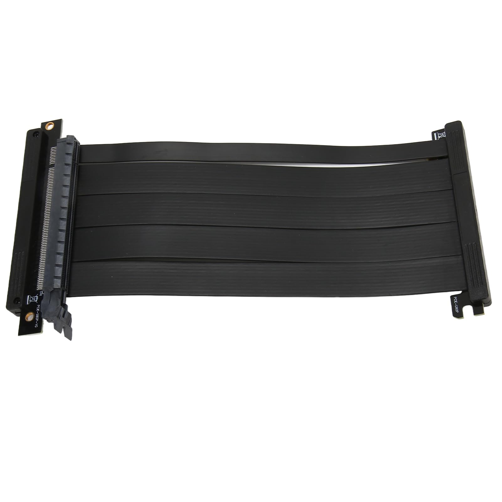 

Dual Reverse Ultra PCIE4 16 Riser High Speed ​​Graphics Card Extension PCIE Strix Riser Cable for Game Shield Вертикальний кабель Cryfoktgcuf6xm034, кабель, чорний