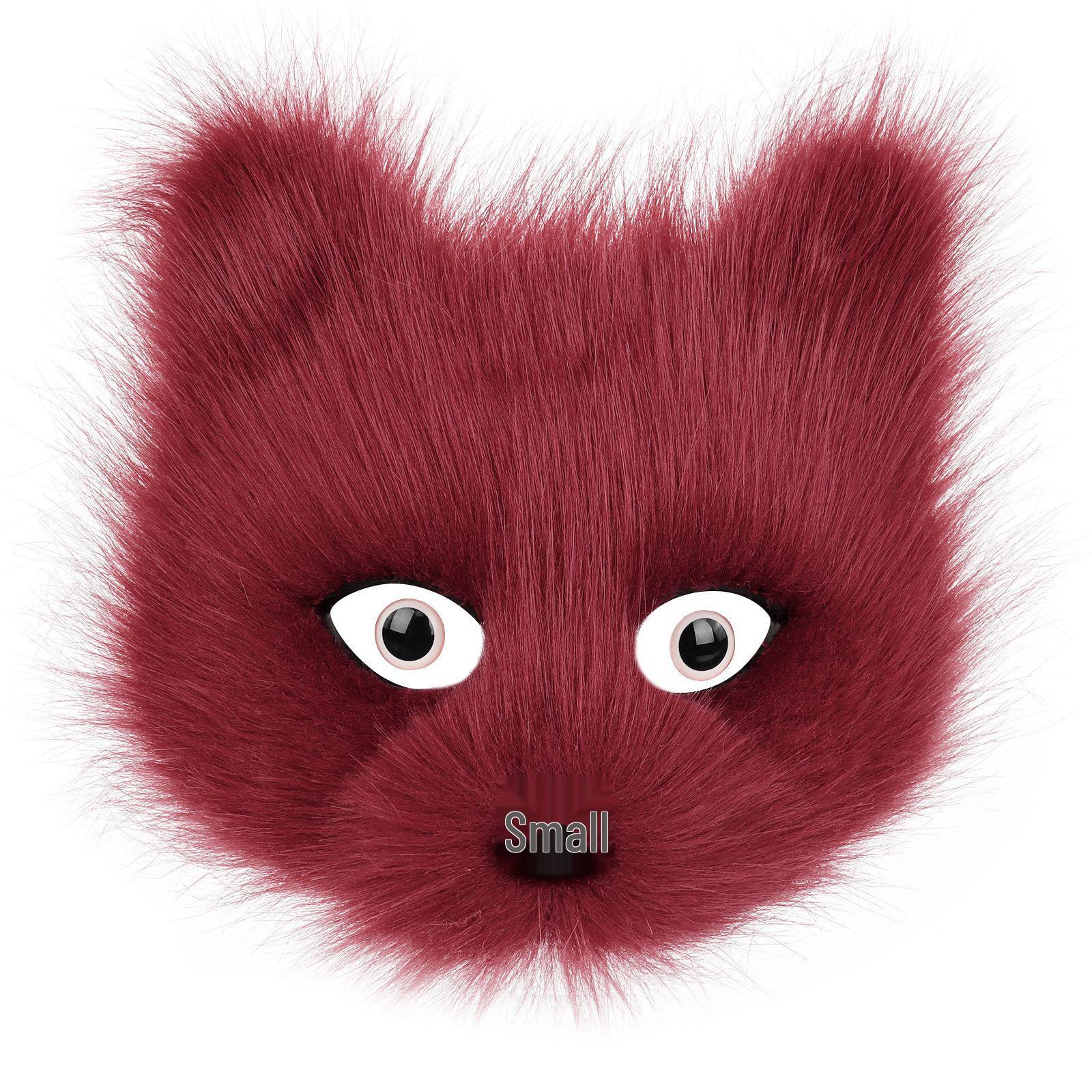 Viking-Inspired Half-Face Cat Fox Mask for Halloween & Cosplay