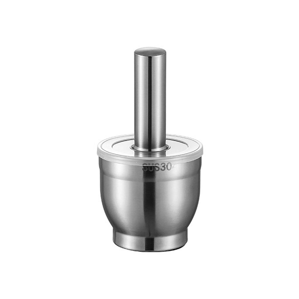 Efficient Mortar and Pestle Set Food Grinder Pills Crusher Spices Grinder 304Stainless Steel Material for Kitchen