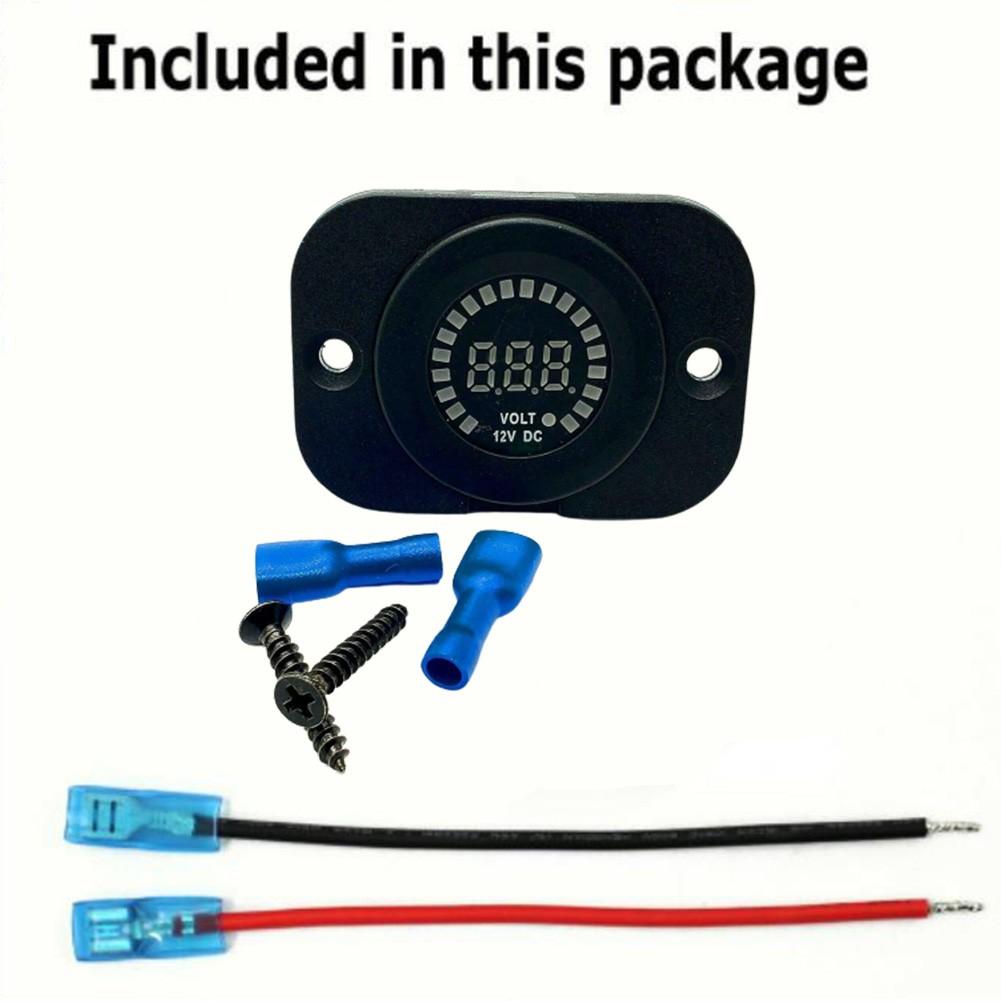 Waterproof 12V LED Car Van Boat Marine Voltmeter Voltage Meter Battery Gauge
