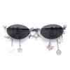 Personalized Sweet Cool Spicy Girl Eyeglasses  Star Diamond Small Frame Elliptical Glasses For Women Trendy Eyeglasses