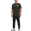 Under Armour Branded Letter Logo Print American Vintage Training Short Sleeve T-Shirt Men Tops Green 1370731-310