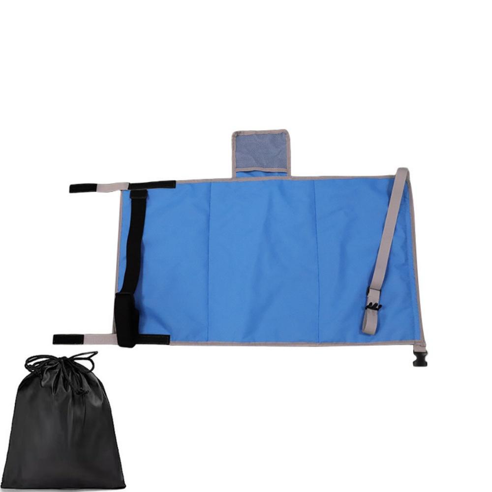 

Childrens Travel Airplane Bed with Storage Bag Portable Baby Airplane Travel Hammock Bed Waterproof Airplane Seat Extender синій