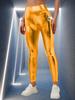 Yoga Leggings High-waisted Gold-embossed Solid-colour Casual Trousers Pencil Trousers Tight-fitting Trousers