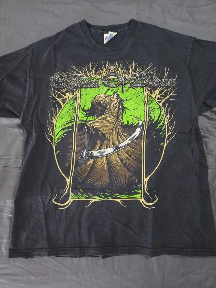 Gildan Футболка Children Of Bodom Зеленый Жнец Унисекс Концертная S до 5XL BO836 Унисекс Футболка XL 1790₽
