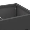 Umbrella Stand Black 15.5 x 15.5 x 49 cm Metal
