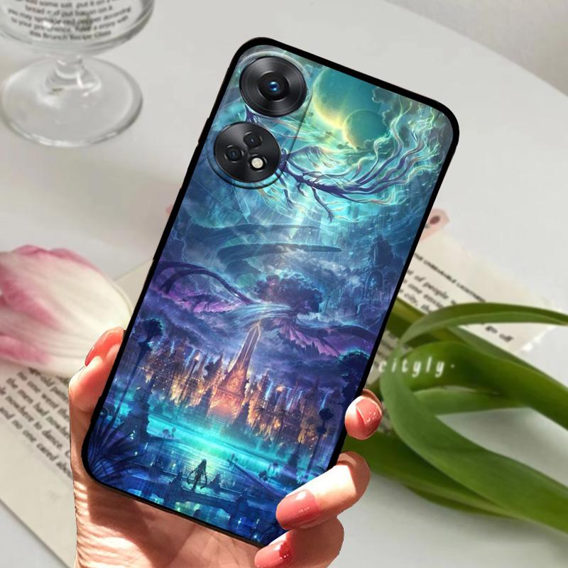 For Oppo Reno8 T 4G 5G Case Reno8T 8T Cool Fashion Soft Silicone TPU Phone Cover For OPPO Reno8 4G 5G Shockproof Bumper Fundas