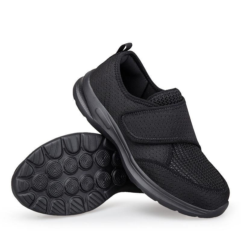 Widening Elderly Walking Shoes Summer Flying Mesh Lightweight Fashion Simple Rehabilitation Shoes Fashionable Mother Shoes Old