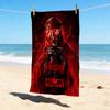 Custom Name Batman Night Stylish Digital Printing Beach Towel Quick‑Drying Absorbent Blanket for Beach Pool Gym Travel