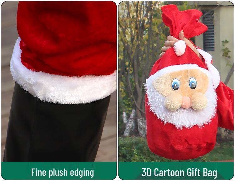 Adult Santa Claus Costume Set - Men's & Women's Plus Size Christmas Outfit